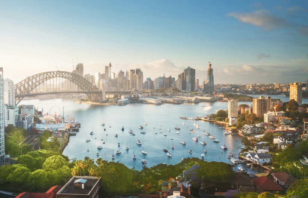 Sunrise, Sydney Harbor, New South Wales, Australia