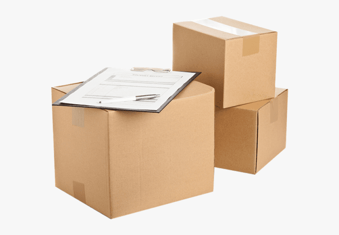 Packing boxes with inventory list