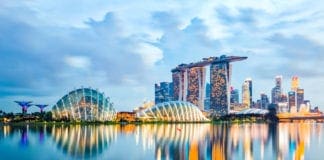 Singapore Skyline And View Of Marina Bay At Night - Moving Guide Singapore