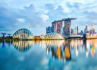 Singapore Skyline And View Of Marina Bay At Night - Moving Guide Singapore