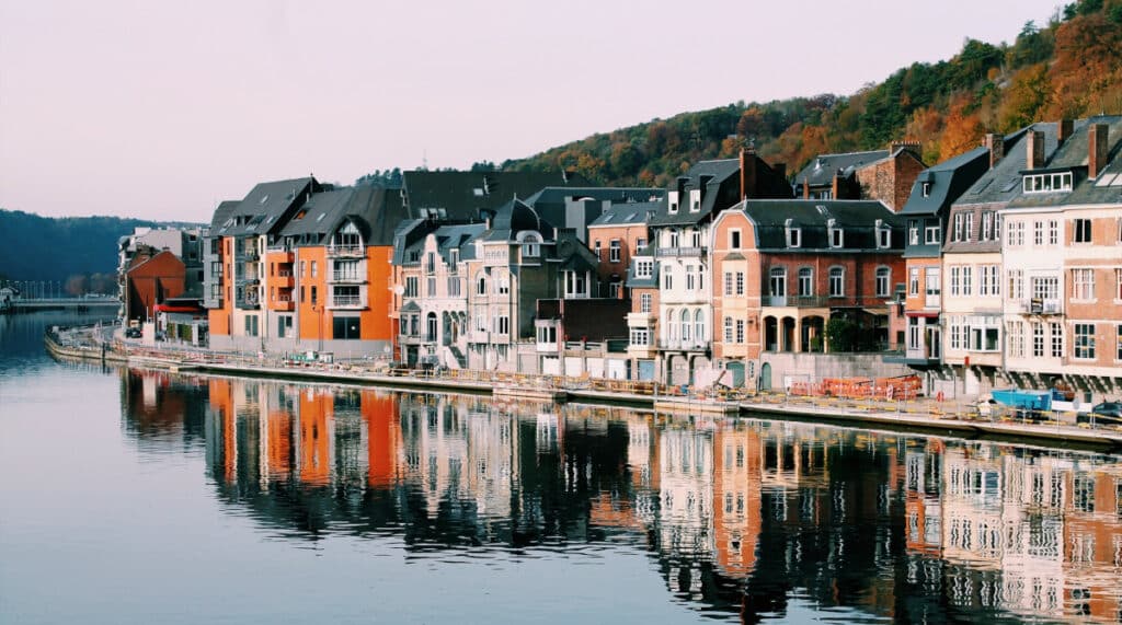 Belgium Riverside Town - Easiest Countries to move internationally to from the UK