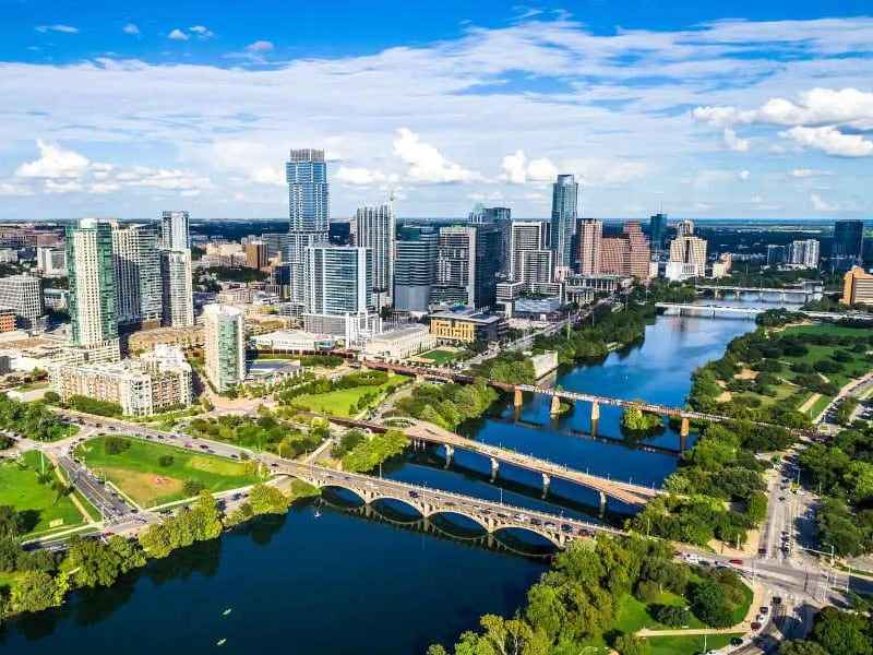 Austin, Texas cityscape - International removals from the UK to Austin, Texas USA