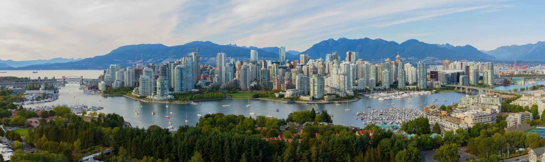 Panoramic view of Vancouver, Canada