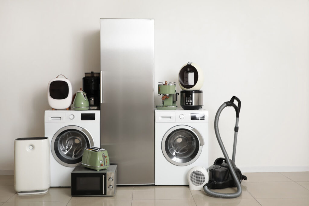 Different modern household appliances