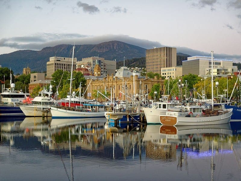Hobart cityscape. Moving to Hobart. Best places for professionals.