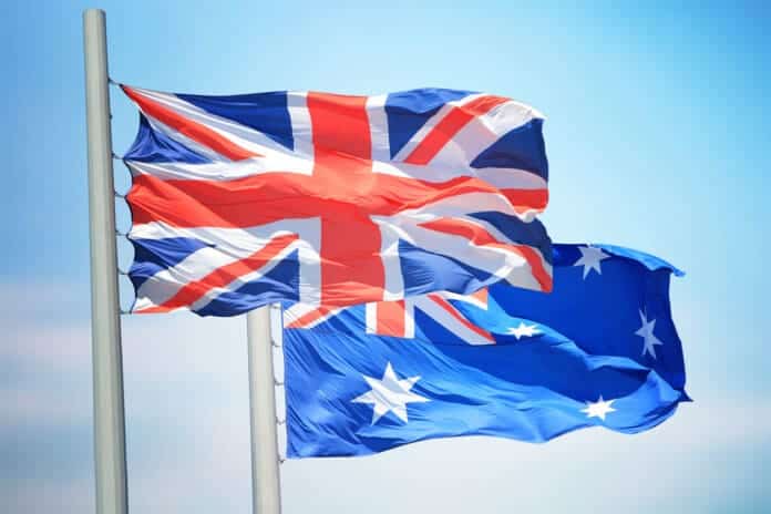 Flags of Great Britain and Australia - Benefits of the UK-Australia Free Trade Agreement