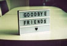 Goodbye sign