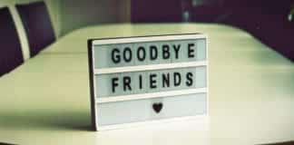 Goodbye sign