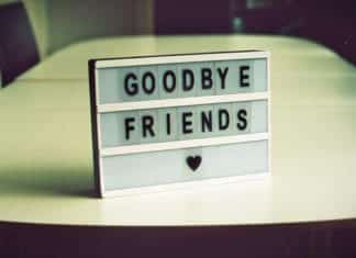Goodbye sign