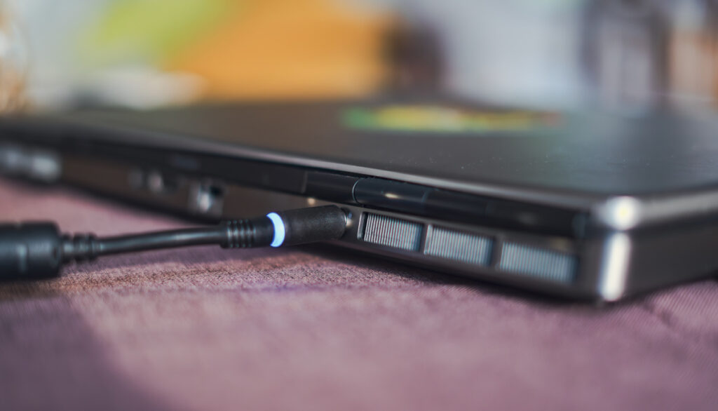 Electricals / Electical appliances - Laptop plugged in