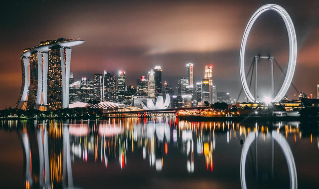 Singapore Skyline - Easiest Countries to move internationally to from the UK