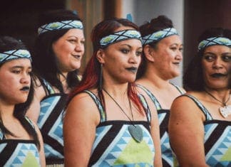 Traditional Maori costume