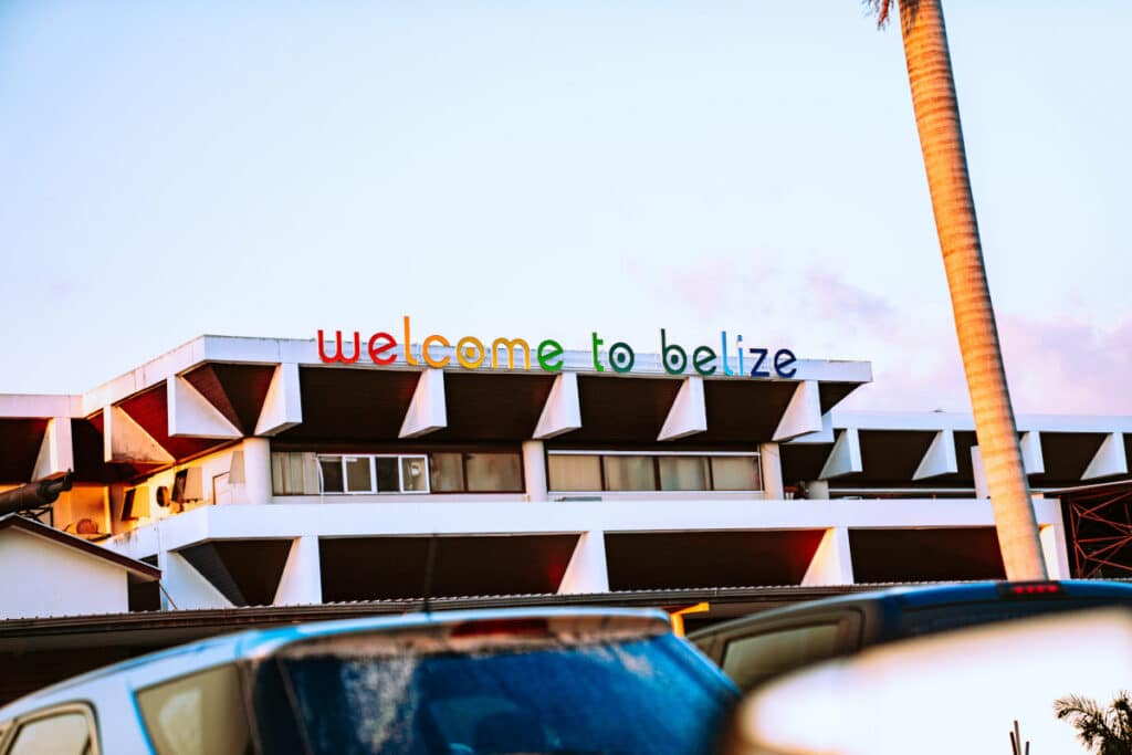 Belize sign - Easiest Countries to move internationally to from the UK