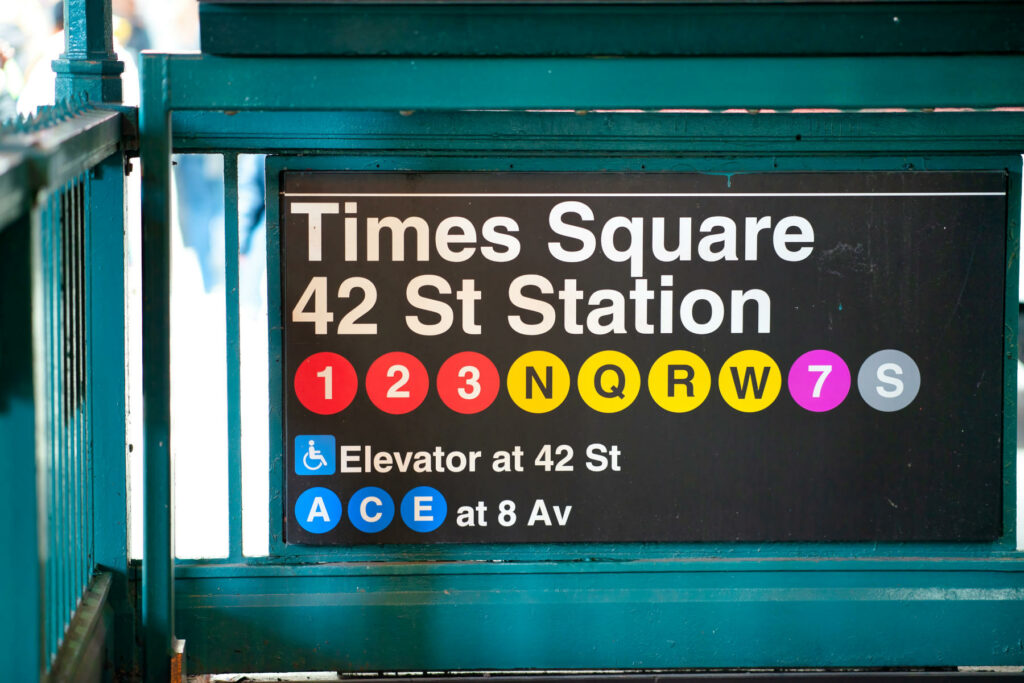 Times Square subway station in New York City