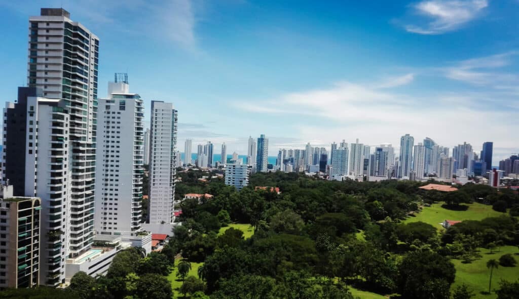 Panama Skyline - Easiest Countries to move internationally to from the UK