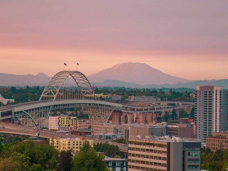 Portland, Oregon cityscape - International removals from the UK to Portland, Oregon USA