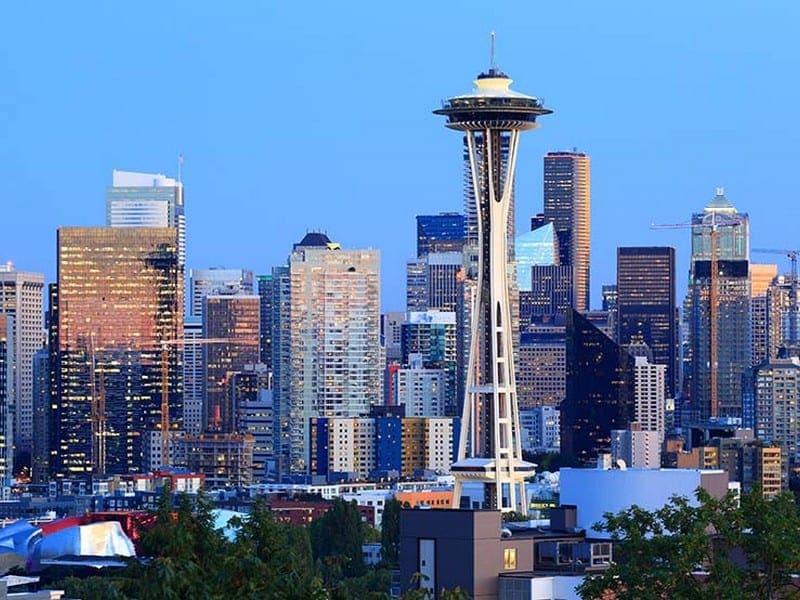 Seattle, Washington cityscape - International removals from the UK to Seattle, Washington USA