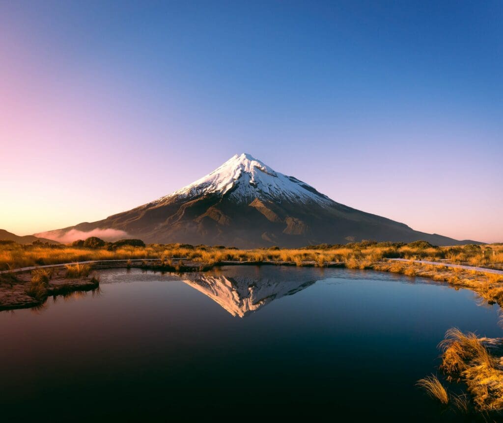 Mount Taranaki, Pouaki Tarns, NZ - source: unsplash - Living in The 16 Regions of New Zealand
