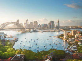 Sunrise, Sydney Harbor, New South Wales, Australia