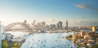 Sunrise, Sydney Harbor, New South Wales, Australia