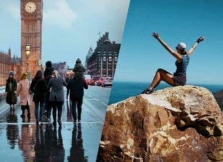 London streets, South African scenery