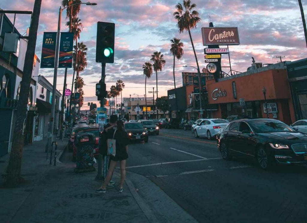 Fairfax District, West Hollywood, LA - source: unsplash - Moving to Los Angeles