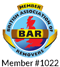 British Association of Removers Logo with 1st Move International member number #1022