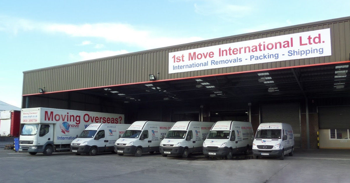 The 1st Move International warehouse + fleet